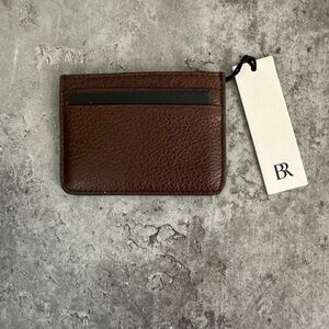 NWT Banana Republic Brown Leather Card Holder